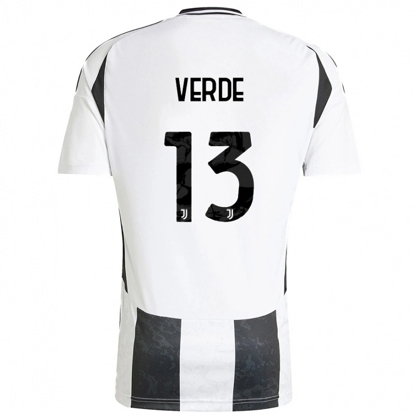 Danxen Women Francesco Verde #13 White Black Home Jersey 2024/25 T-Shirt