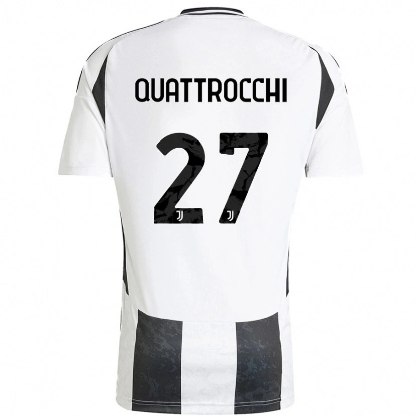 Danxen Women Juan Ignacio Quattrocchi #27 White Black Home Jersey 2024/25 T-Shirt