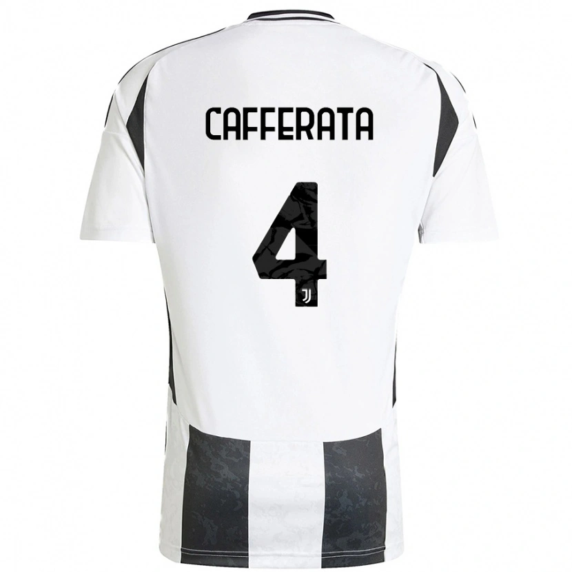 Danxen Women Federica Cafferata #4 White Black Home Jersey 2024/25 T-Shirt