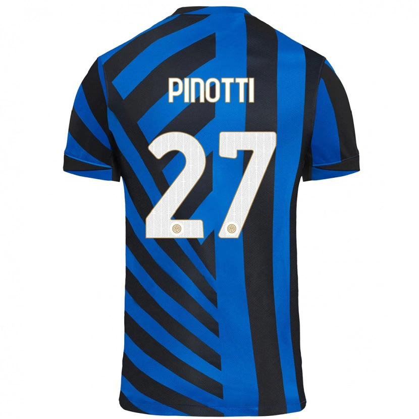 Danxen Women Manuel Pinotti #27 Blue Black Home Jersey 2024/25 T-Shirt