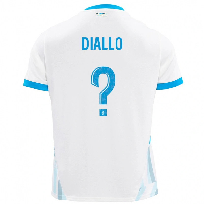 Danxen Women Mouhamed Diallo #0 White Sky Blue Home Jersey 2024/25 T-Shirt