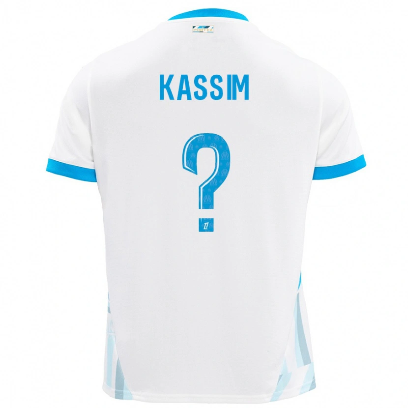 Danxen Women Kassim Abdallah #0 White Sky Blue Home Jersey 2024/25 T-Shirt