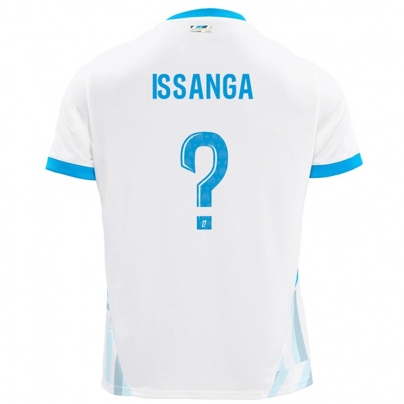 Danxen Women Alexandre Issanga #0 White Sky Blue Home Jersey 2024/25 T-Shirt