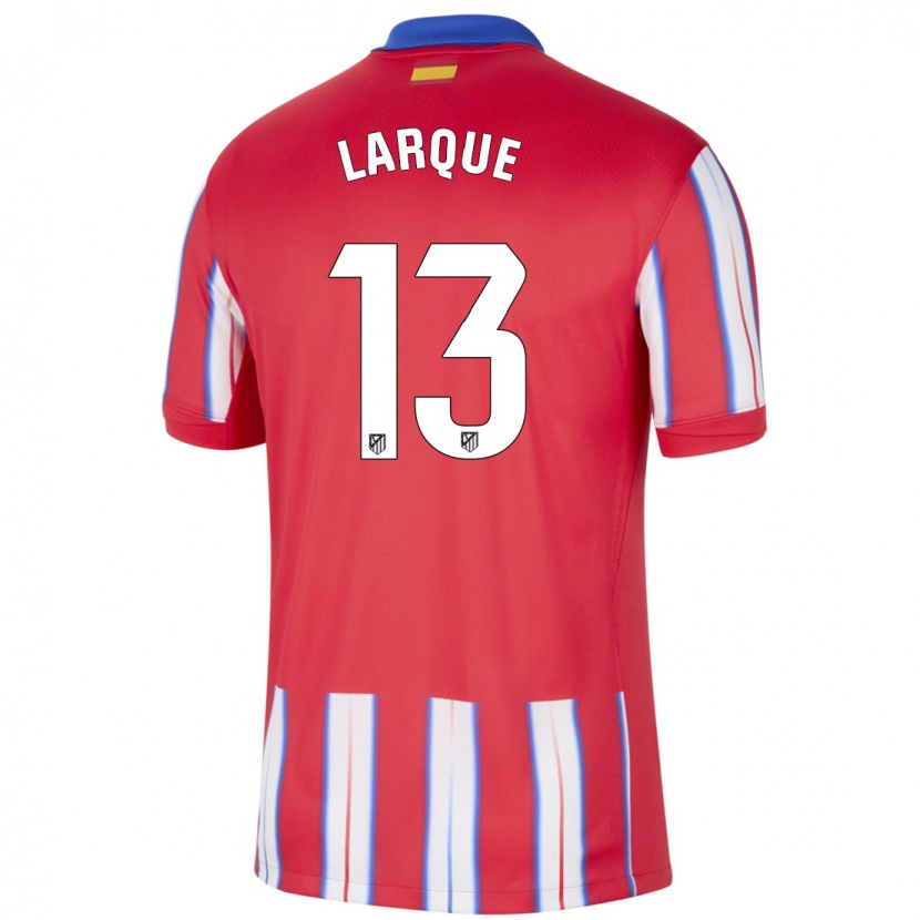 Danxen Women Patricia Larqué #13 Red White Blue Home Jersey 2024/25 T-Shirt