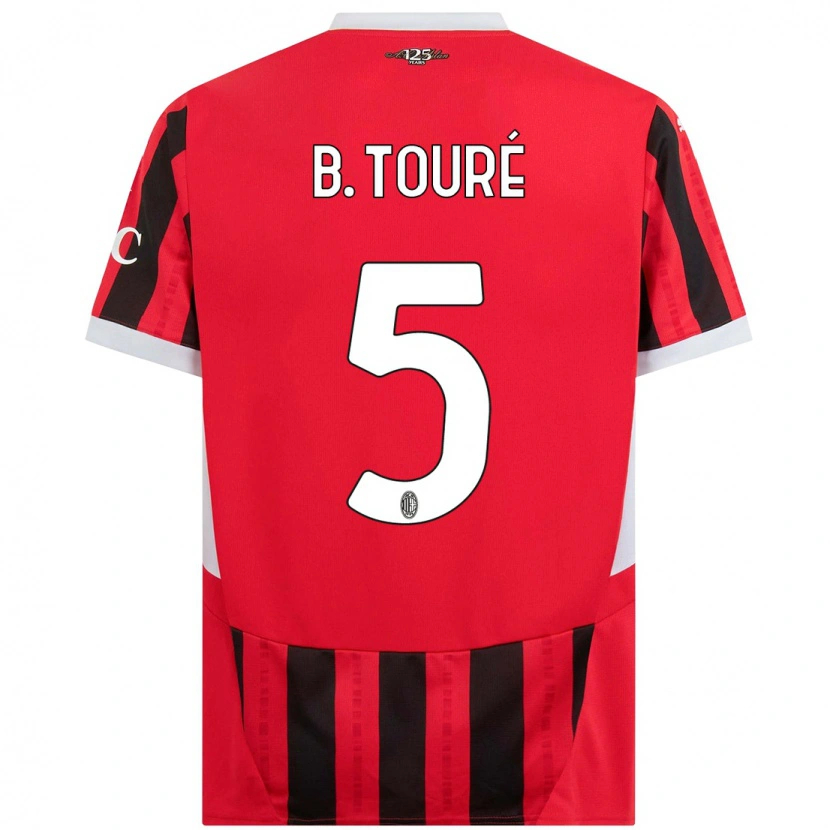Danxen Women Fode Ballo-Toure #5 Red Black Home Jersey 2024/25 T-Shirt