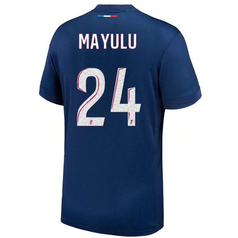 Danxen Women Senny Mayulu #24 Navy Blue White Home Jersey 2024/25 T-Shirt