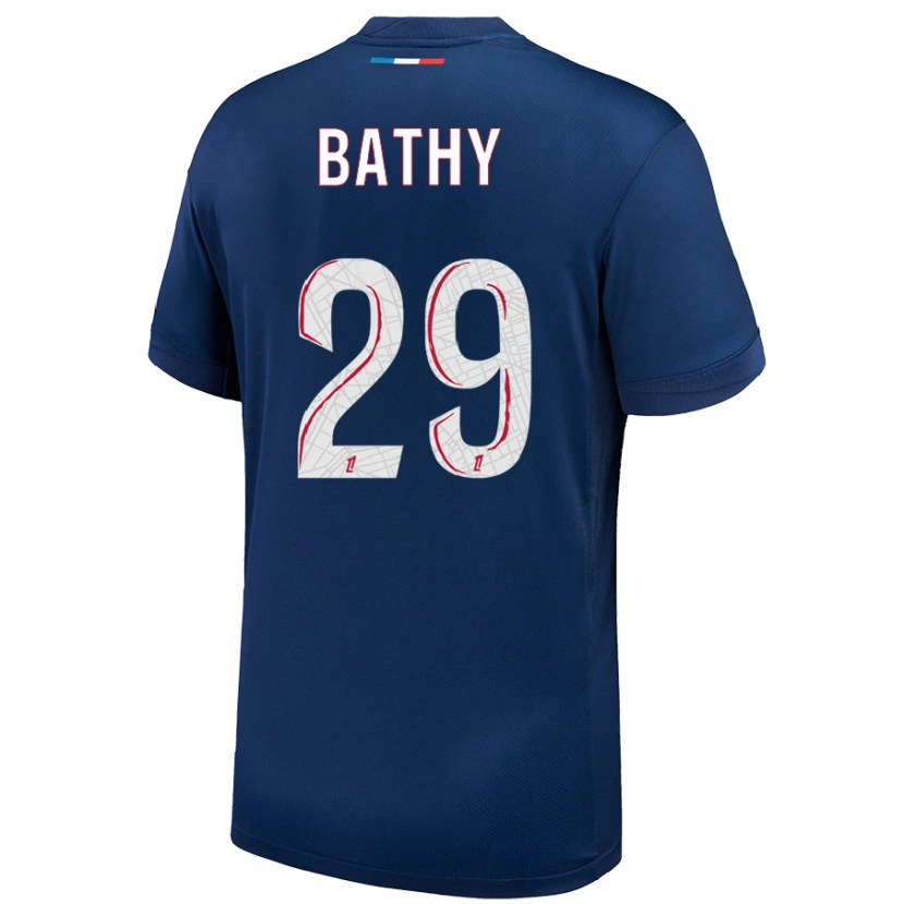 Danxen Women Griedge Mbock Bathy #29 Navy Blue White Home Jersey 2024/25 T-Shirt