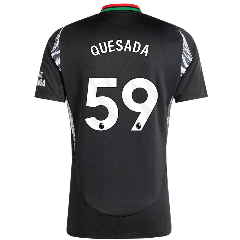 Danxen Women Elián Quesada #59 Black Away Jersey 2024/25 T-Shirt