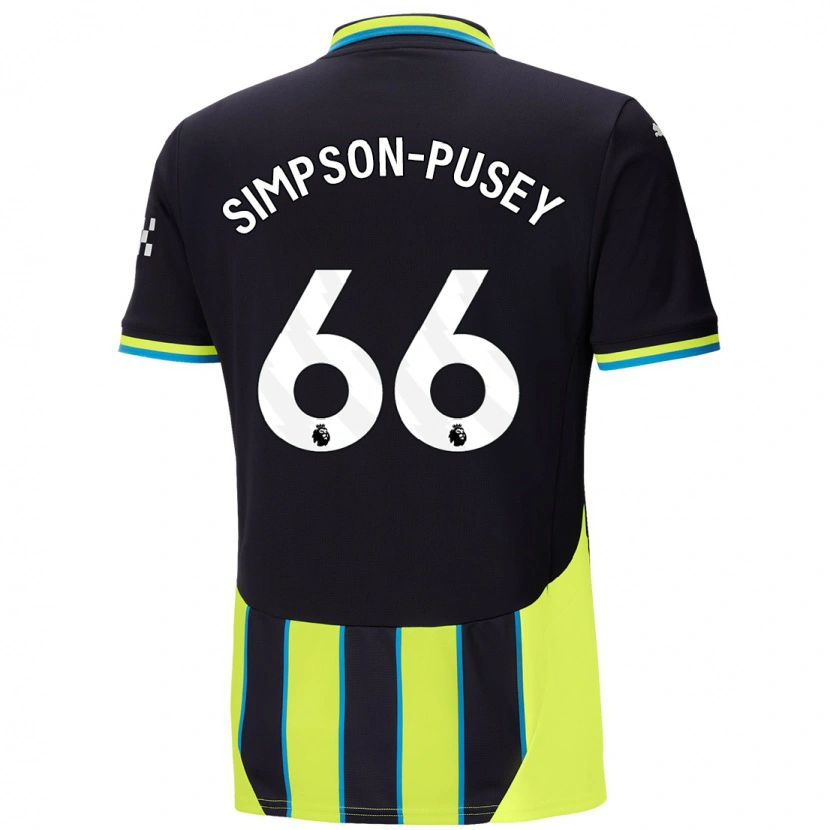 Danxen Women Jahmai Simpson-Pusey #66 Blue Yellow Away Jersey 2024/25 T-Shirt