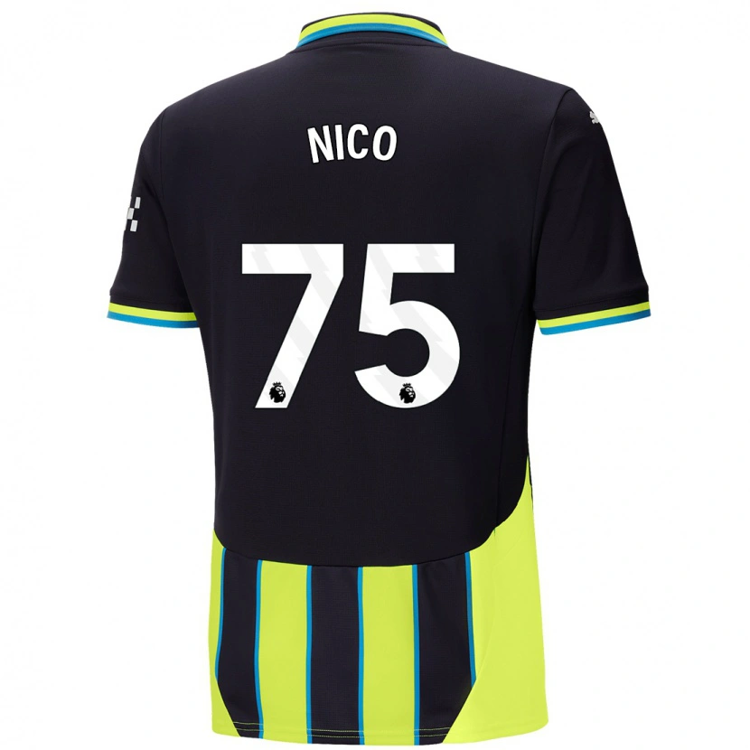 Danxen Women Nico O'reilly #75 Blue Yellow Away Jersey 2024/25 T-Shirt