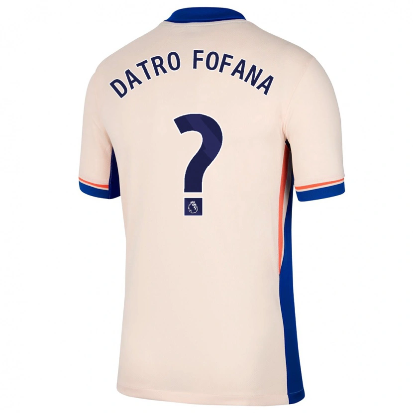 Danxen Women David Datro Fofana #0 Light Beige Away Jersey 2024/25 T-Shirt