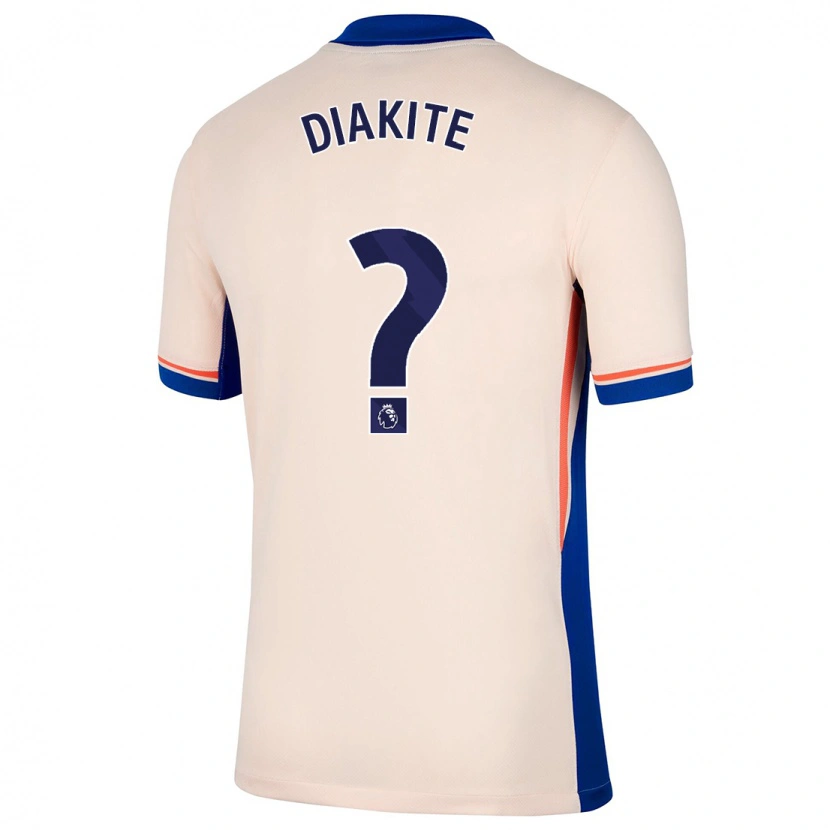Danxen Women Calvin Diakite #0 Light Beige Away Jersey 2024/25 T-Shirt