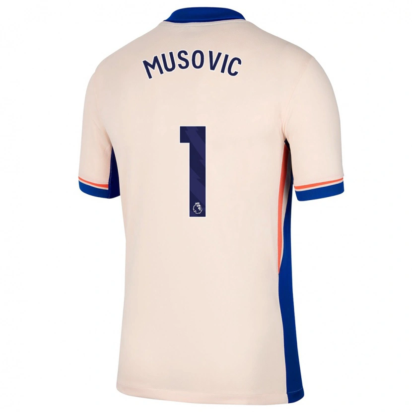 Danxen Women Zećira Mušović #1 Light Beige Away Jersey 2024/25 T-Shirt