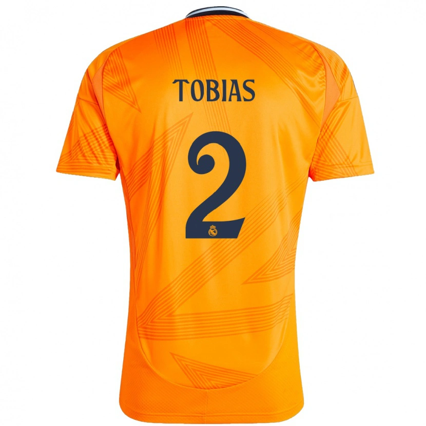 Danxen Women Vinícius Tobias #2 Orange Away Jersey 2024/25 T-Shirt