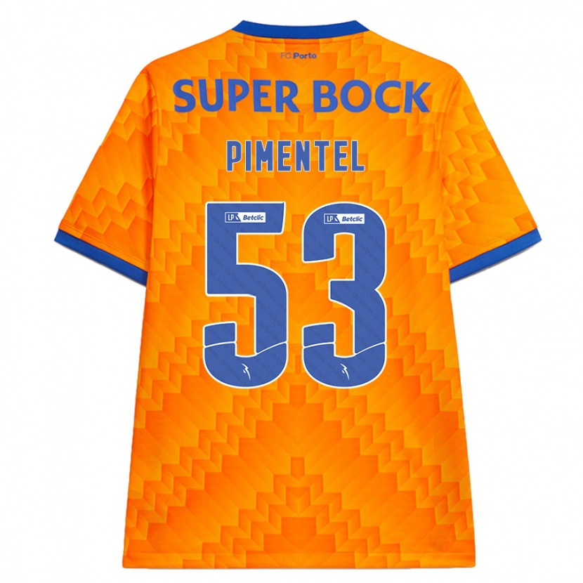 Danxen Women Eric Pimentel #53 Orange Away Jersey 2024/25 T-Shirt