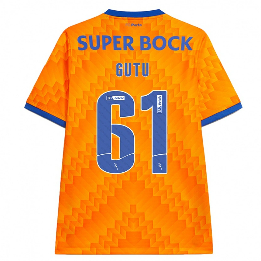 Danxen Women Denis Gutu #61 Orange Away Jersey 2024/25 T-Shirt