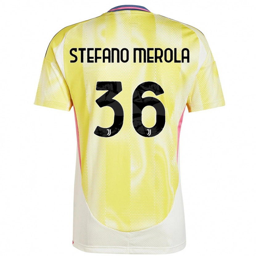 Danxen Women Antonio Stefano Merola #36 Solar Yellow Away Jersey 2024/25 T-Shirt
