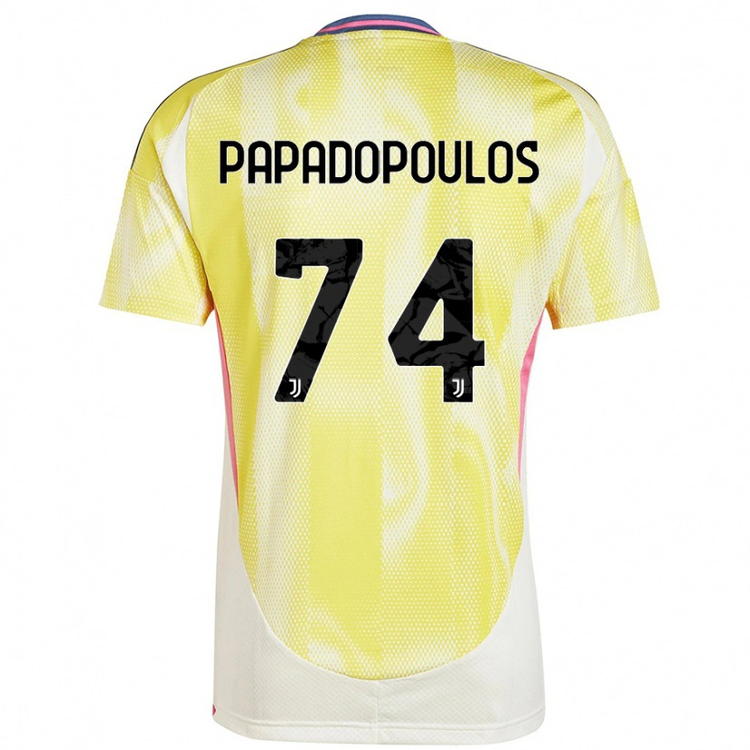 Danxen Women Christos Papadopoulos #74 Solar Yellow Away Jersey 2024/25 T-Shirt