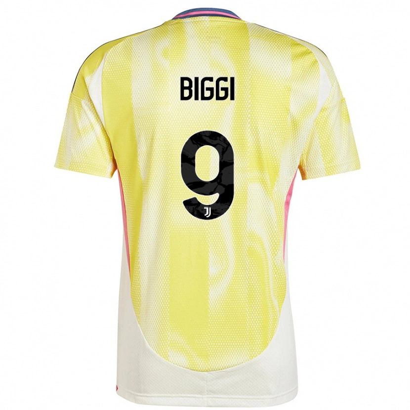 Danxen Women Silvano Biggi #9 Solar Yellow Away Jersey 2024/25 T-Shirt
