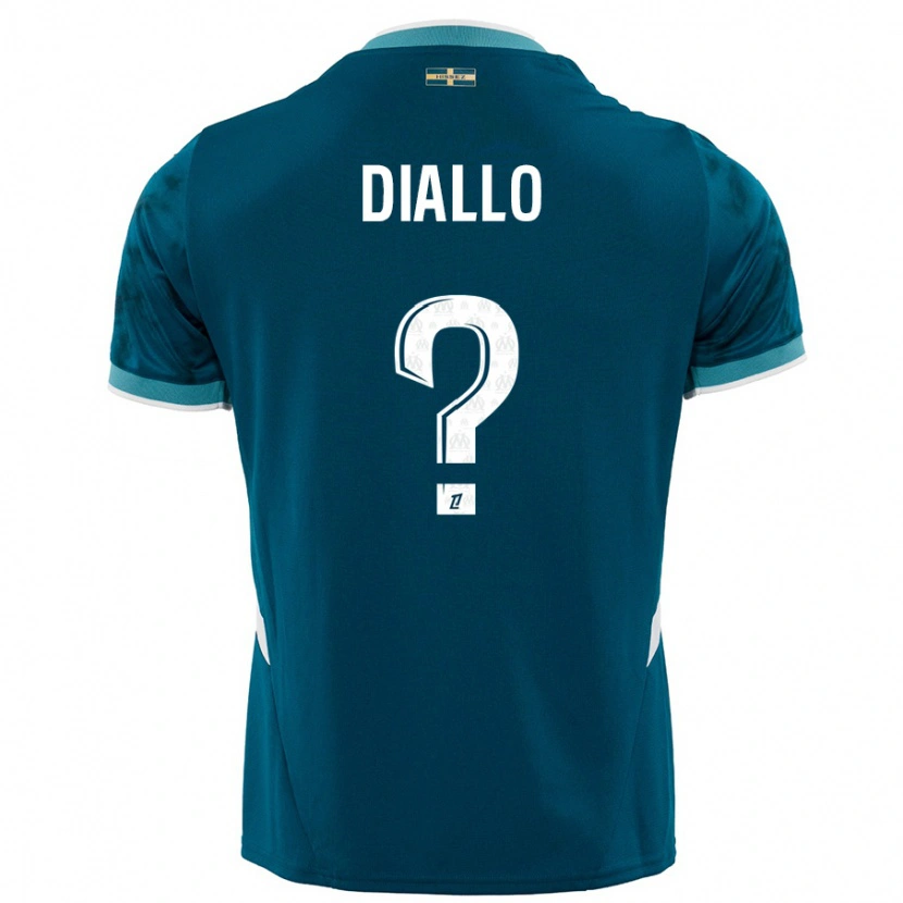 Danxen Women Mouhamed Diallo #0 Turquoise Blue Away Jersey 2024/25 T-Shirt