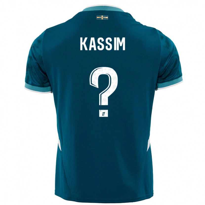 Danxen Women Kassim Abdallah #0 Turquoise Blue Away Jersey 2024/25 T-Shirt
