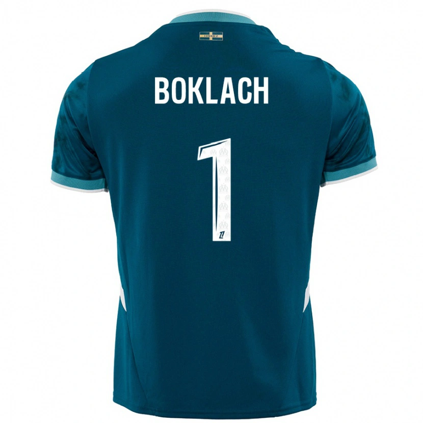 Danxen Women Kateryna Boklach #1 Turquoise Blue Away Jersey 2024/25 T-Shirt