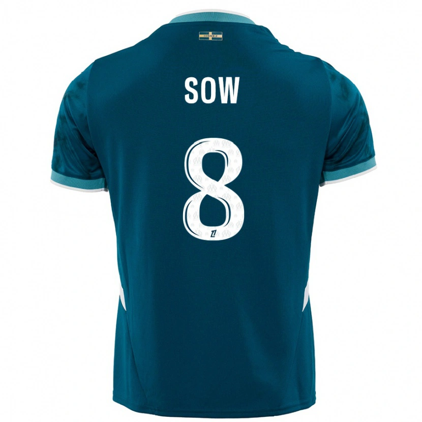Danxen Women Mbayang Sow #8 Turquoise Blue Away Jersey 2024/25 T-Shirt