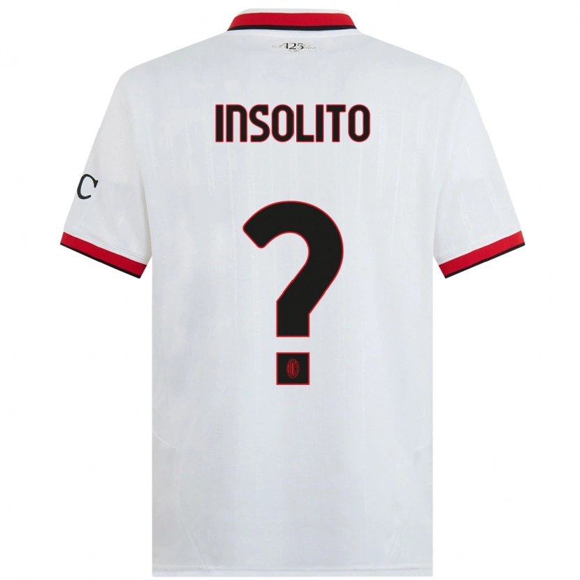 Danxen Women Lorenzo Insolito #0 White Black Red Away Jersey 2024/25 T-Shirt