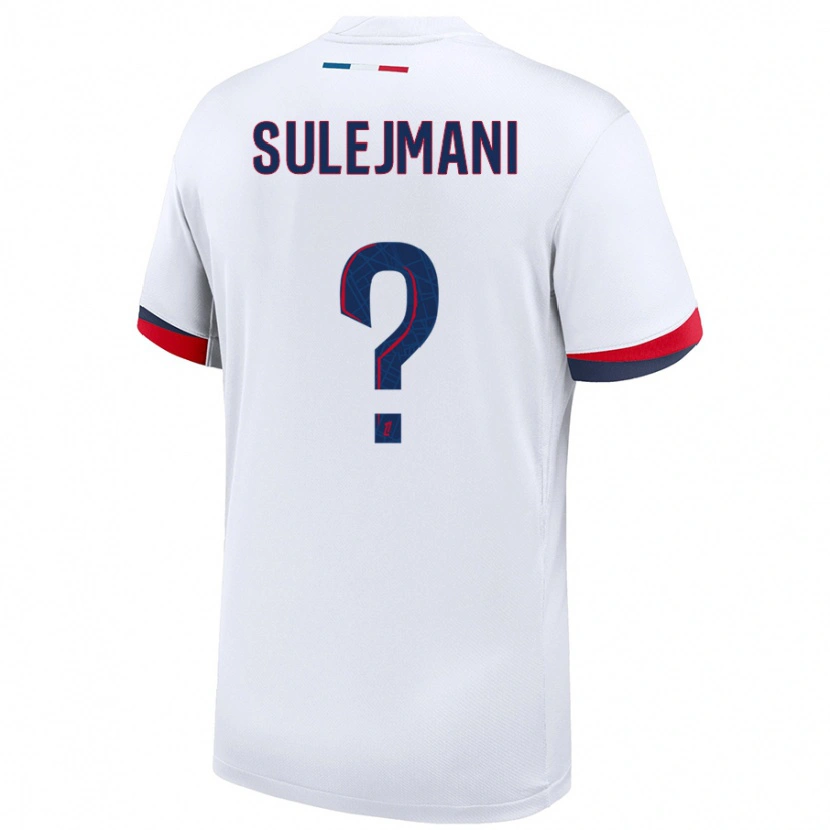 Danxen Women Lora Sulejmani #0 White Blue Red Away Jersey 2024/25 T-Shirt