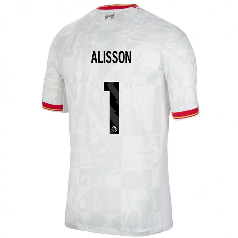 Danxen Women Alisson #1 White Red Black Third Jersey 2024/25 T-Shirt