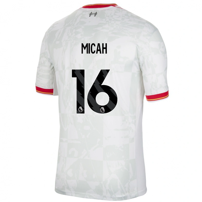 Danxen Women Teagan Micah #16 White Red Black Third Jersey 2024/25 T-Shirt