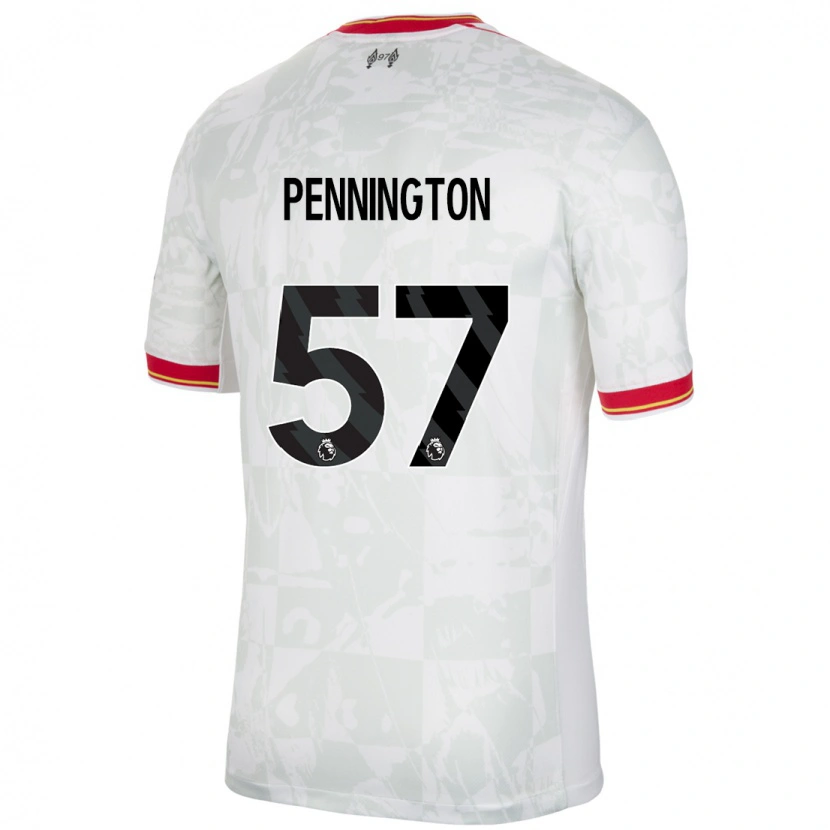 Danxen Women Cody Pennington #57 White Red Black Third Jersey 2024/25 T-Shirt