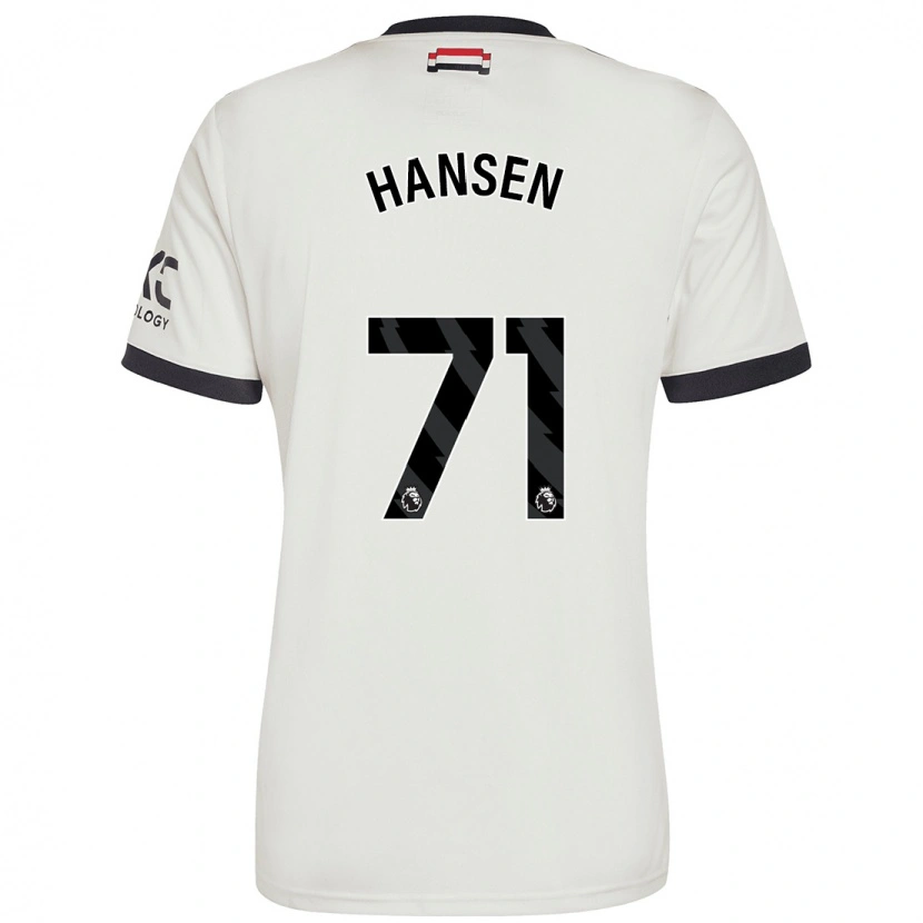 Danxen Women Isak Hansen-Aaroen #71 Off White Third Jersey 2024/25 T-Shirt