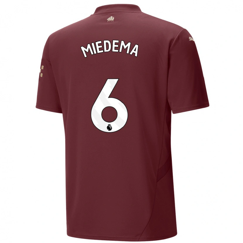 Danxen Women Vivianne Miedema #6 Maroon Third Jersey 2024/25 T-Shirt