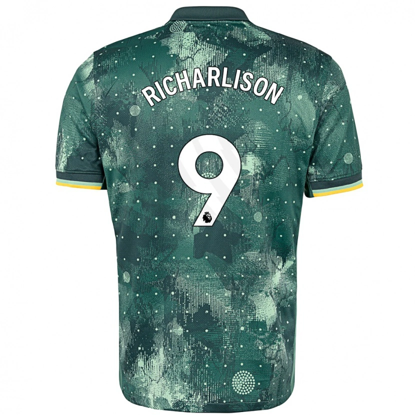 Danxen Women Richarlison #9 Mint Green Third Jersey 2024/25 T-Shirt