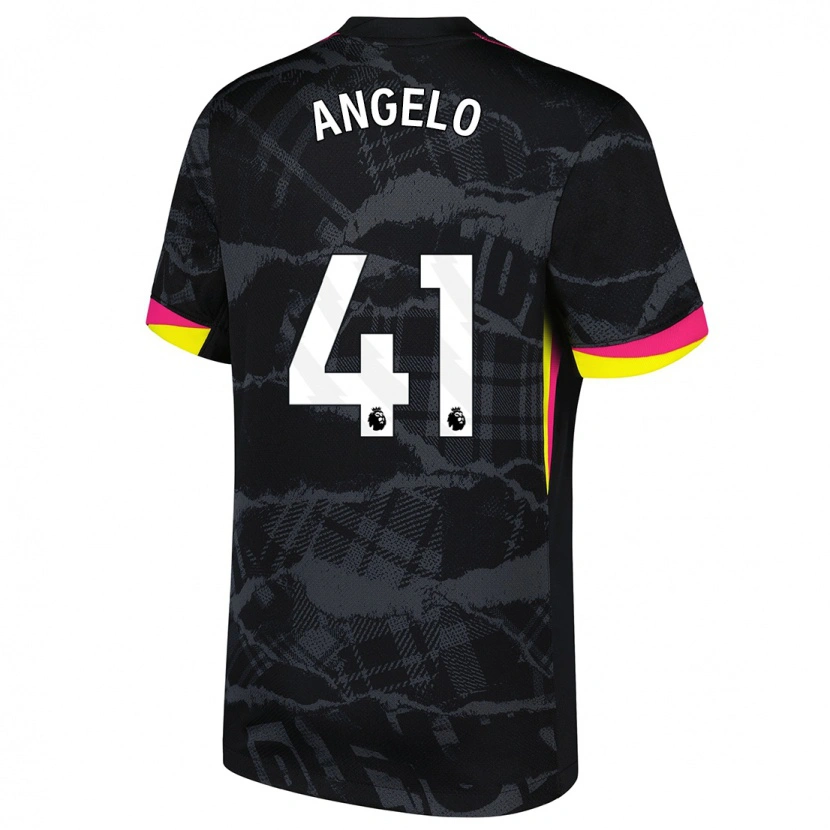 Danxen Women Ângelo #41 Black Pink Third Jersey 2024/25 T-Shirt