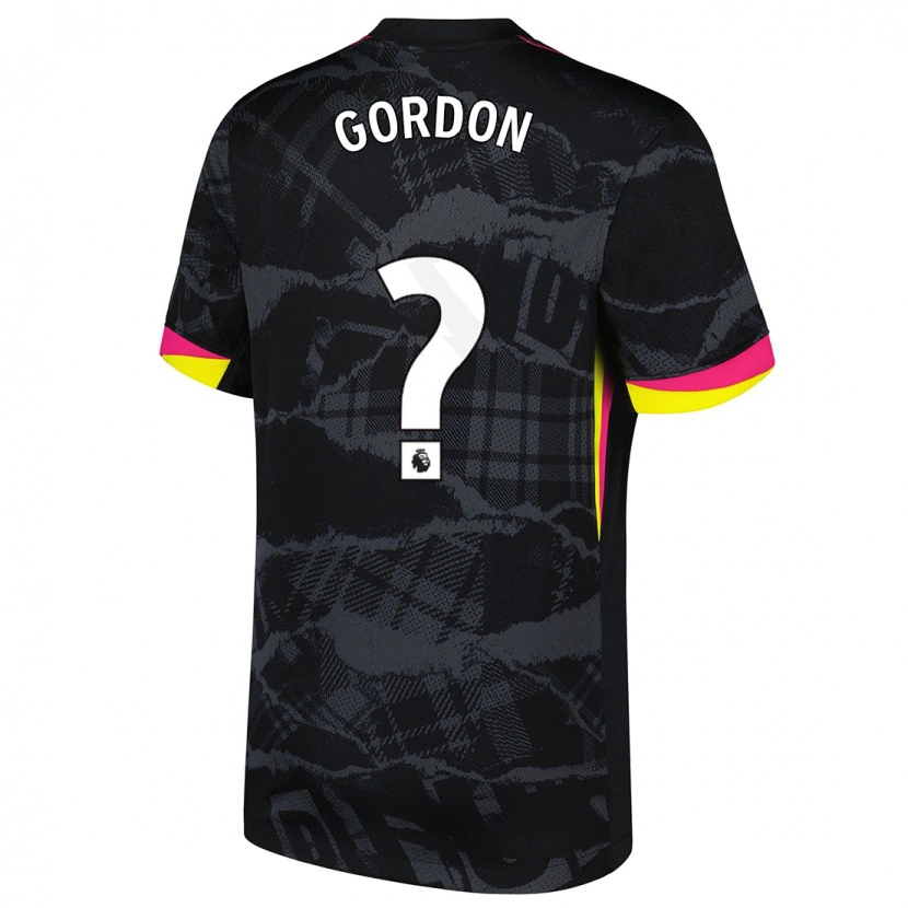 Danxen Women Sol Gordon #0 Black Pink Third Jersey 2024/25 T-Shirt