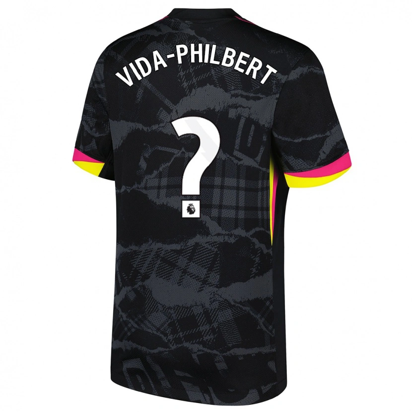Danxen Women Joel Vida-Philbert #0 Black Pink Third Jersey 2024/25 T-Shirt