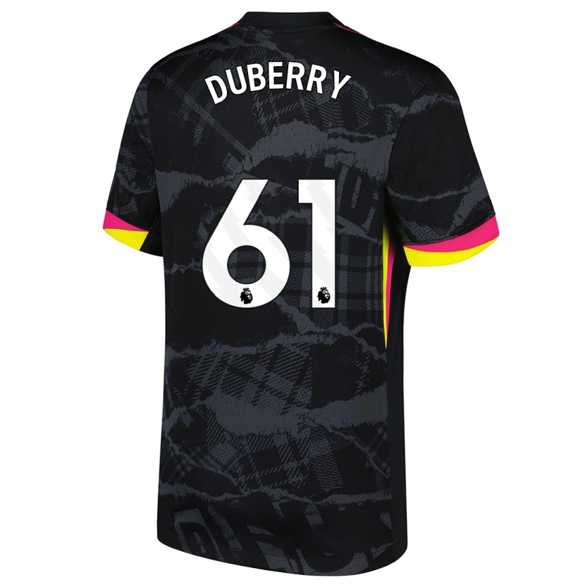 Danxen Women Zain Silcott-Duberry #61 Black Pink Third Jersey 2024/25 T-Shirt