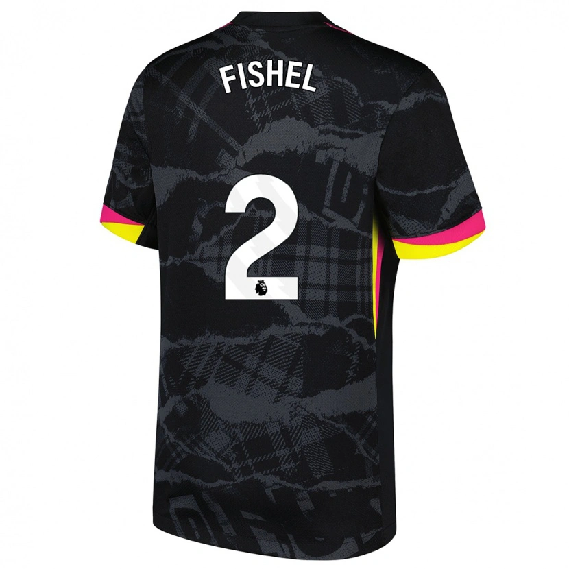 Danxen Women Mia Fishel #2 Black Pink Third Jersey 2024/25 T-Shirt