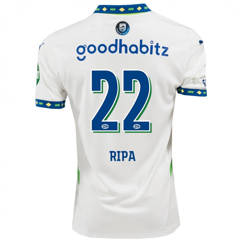 Danxen Women Chimera Ripa #22 White Dark Blue Third Jersey 2024/25 T-Shirt