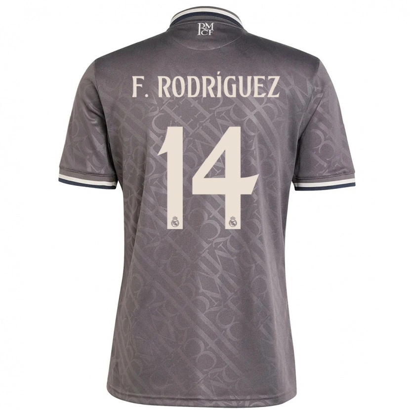 Danxen Women Fer Rodríguez #14 Charcoal Third Jersey 2024/25 T-Shirt