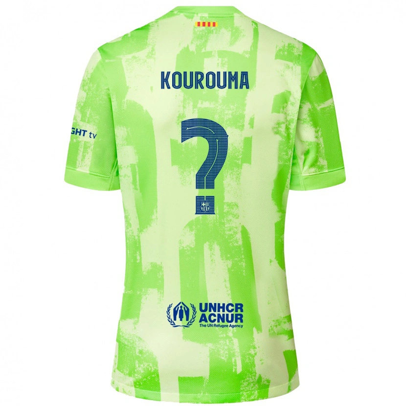 Danxen Women Baba Kourouma #0 Lime Third Jersey 2024/25 T-Shirt