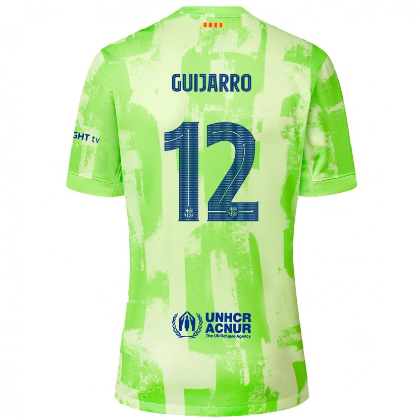 Danxen Women Patricia Guijarro #12 Lime Third Jersey 2024/25 T-Shirt