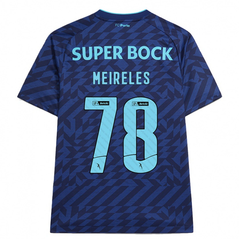 Danxen Women Jorge Meireles #78 Navy Blue Third Jersey 2024/25 T-Shirt