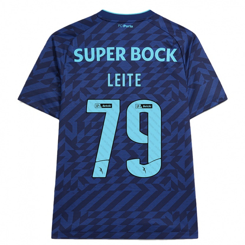 Danxen Women Afonso Leite #79 Navy Blue Third Jersey 2024/25 T-Shirt