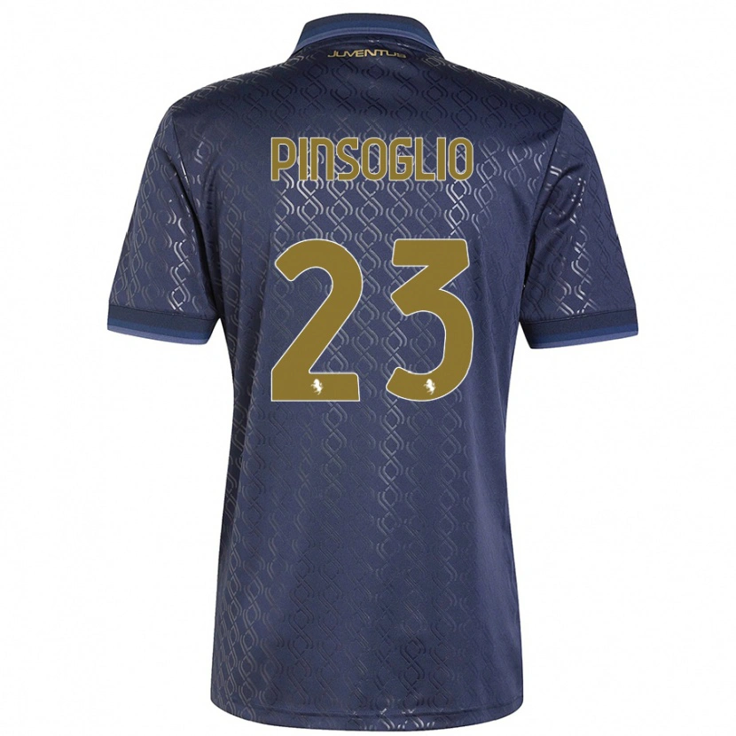 Danxen Women Carlo Pinsoglio #23 Navy Blue Third Jersey 2024/25 T-Shirt