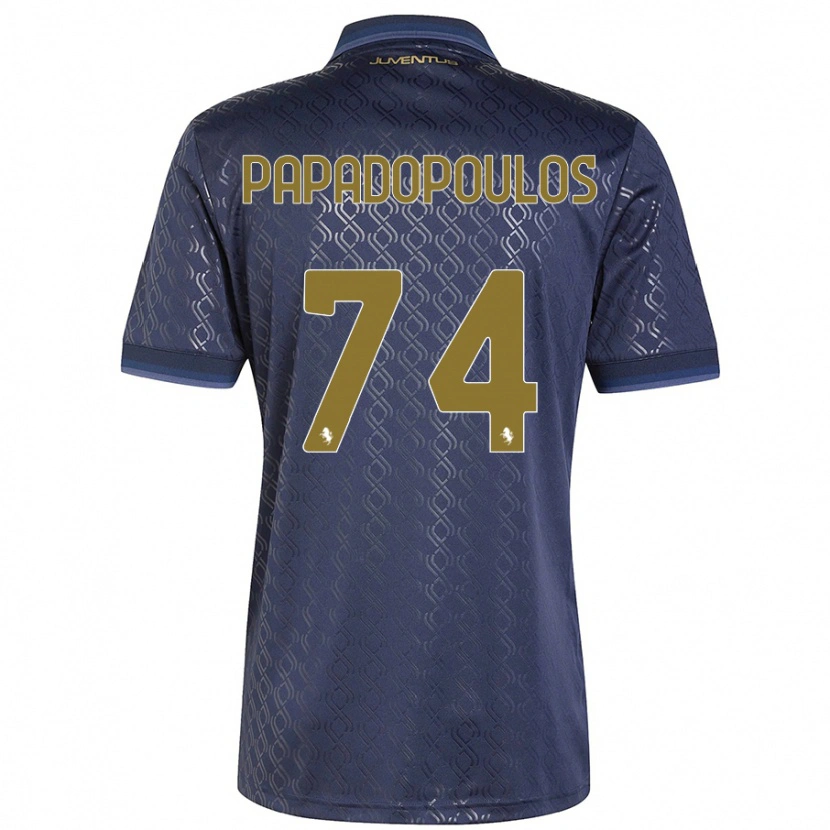Danxen Women Christos Papadopoulos #74 Navy Blue Third Jersey 2024/25 T-Shirt