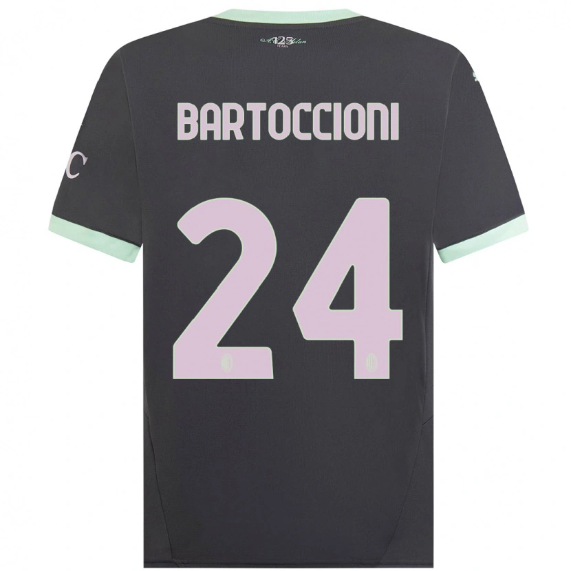 Danxen Women Andrea Bartoccioni #24 Grey Third Jersey 2024/25 T-Shirt