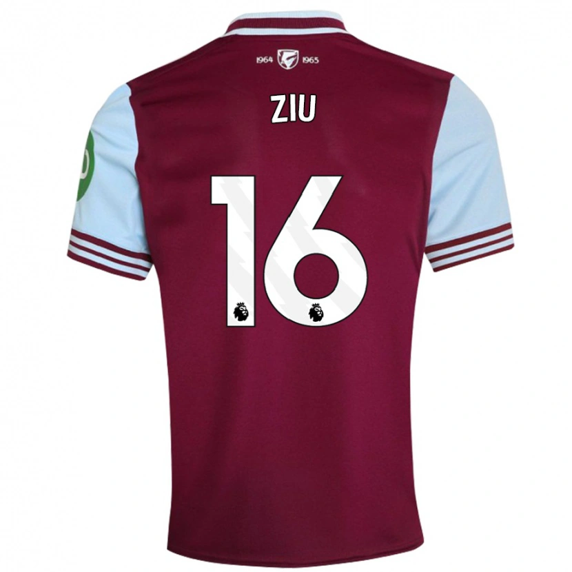 Danxen Kid Jessica Ziu #16 Dark Red Home Jersey 2024/25 T-Shirt